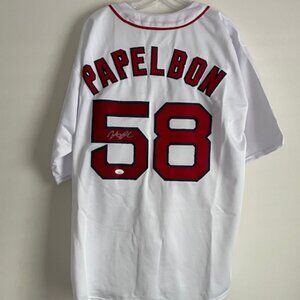 Jonathan Papelbon Autographed Boston Red Sox Jersey JSA COA